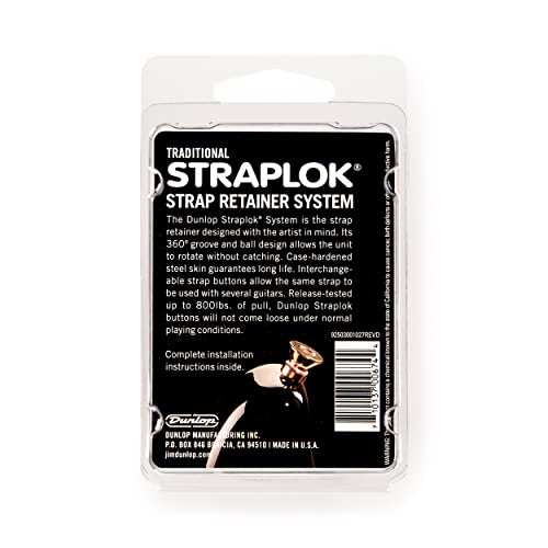 image for JIM DUNLOP Straplok® Traditional Strap Retainer System, Brass