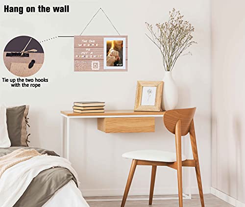 Nzy Bride Gift-Engagement Gift-Bride To Be-Newly Engaged -Funny Wedding Gift - The One Where He Put A Ring On It - Friends Tv Show - Photo Picture Frame Gift #TOP5