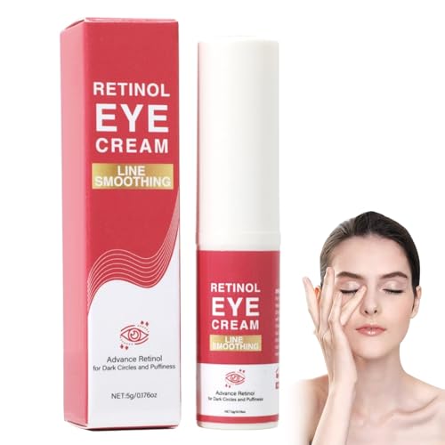 Retinol Eye Stick, Anti Aging Retinol Augencreme, Augenaufheller Stick für Kühlender Augenbalsam Gegen Dunkle Augenringe und Schwellungen, Glättet Falten eyecream1 (1)