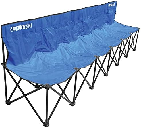 Kwik Goal 6-Seat Kwik Bench - Blue , 16" H x 108" W
