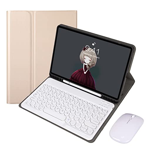 IPad 10.2" 9th/8th/7th Generation Air 3rd Gen 10.5" / Pro 10.5インチ用キーボードケース、日本語配列 Pencil Holder&Bluetoothマウス付き磁気取り外し可能なワイヤレスキーボード