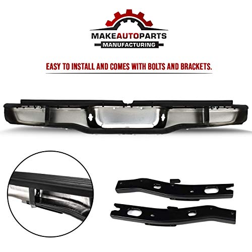 Make Auto Parts Manufacturing Rear Step Bumper Assembly Chromed Steel Fleetside For Toyota Tacoma 1995 1996 1997 1998 1999 2000 2001 2002 2003 2004 - TO1102250