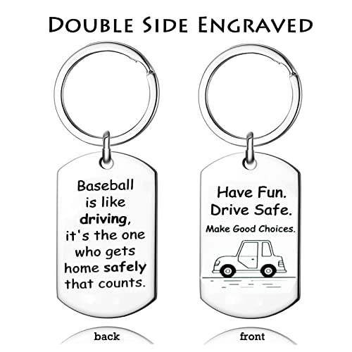 Cmvfyl Baseball Keychains For Men, Baseball Bat Keychain, Novelty New Driver Keyring, Softball Charm Gift Trucker Husband Boyfriend Graduation Gifts Have Fun Teen Gift #TOP1