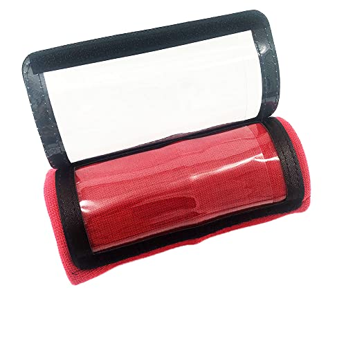 Youth Wrist Coach (10 Pack)- Triple Playbook Wristband - Great For Football Plays, Baseball Calls All Sports (Red) #TOP2