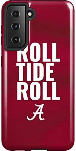 Skinit Pro Phone Case Compatible with Galaxy S21 5G - Officially Licensed University of Alabama White Jersey Design