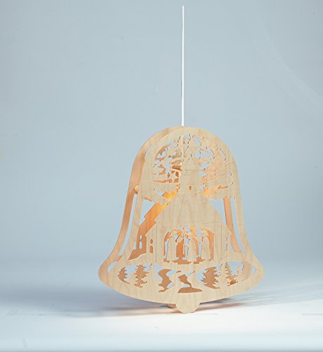 Église de Seiffen décoration de fenêtre 31 x 34 cm pour illuminer votre intérieur