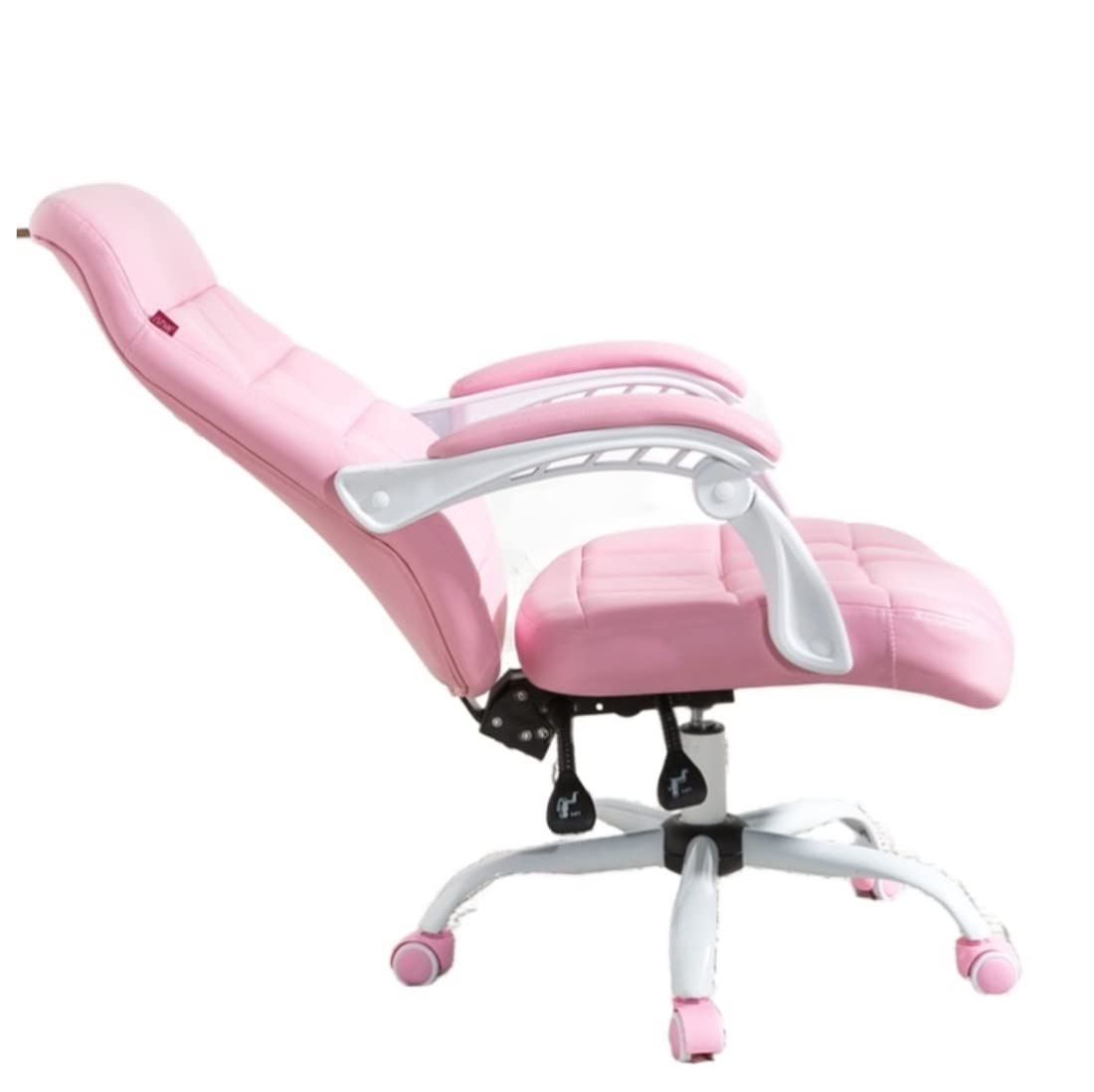 Fotel Gamingowy Krzesło Komputerowe Home Boss Chair Krzesło Sportowe Sypialnia PU Leather Krzesło Biurowe Biuro Krzesło Konferencyjne Obrotowe I Podnoszące Krzesło Biurowe ( Color : Roze , Size : 64*6