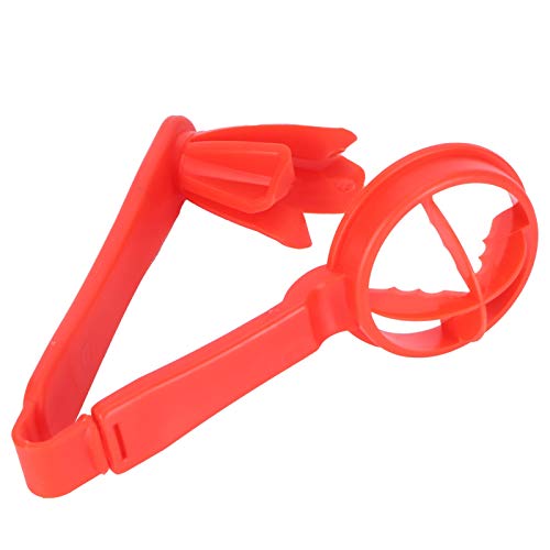 Ejoyous Cortador de Fruta de Plástico PP Premium, Uvas Cortadas Fácilmente, Fresas y Tomates en Cuartos con Mecanismo de Prensa y Corte, Portátil para el Hogar, Rojo