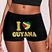 I Love Guyana Fashion Women's Boxer Briefs Breathable Underpants Trunks Stretch Underwear
