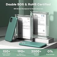 TOCOL für iPhone 11 Hülle Silikon, Stoßfest Anti-Rutsch Anti-Fingerabdruck Kratzfest Handyhülle für iPhone 11 Case, Mitternachtsgrün – Ansicht 5