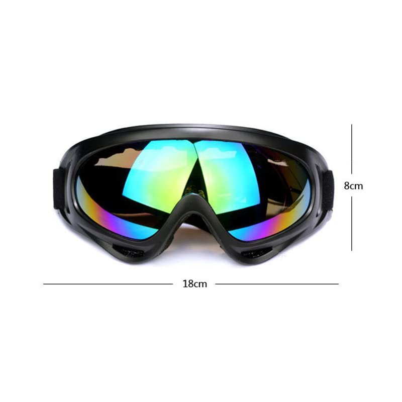 Occhiali da Sci Maschera da Sci Uomo Donna Che Cavalca Occhiali da Sole Outdoor Skateboard Occhiali Antipolvere Occhiali da Motocross Leggeri Regolabili