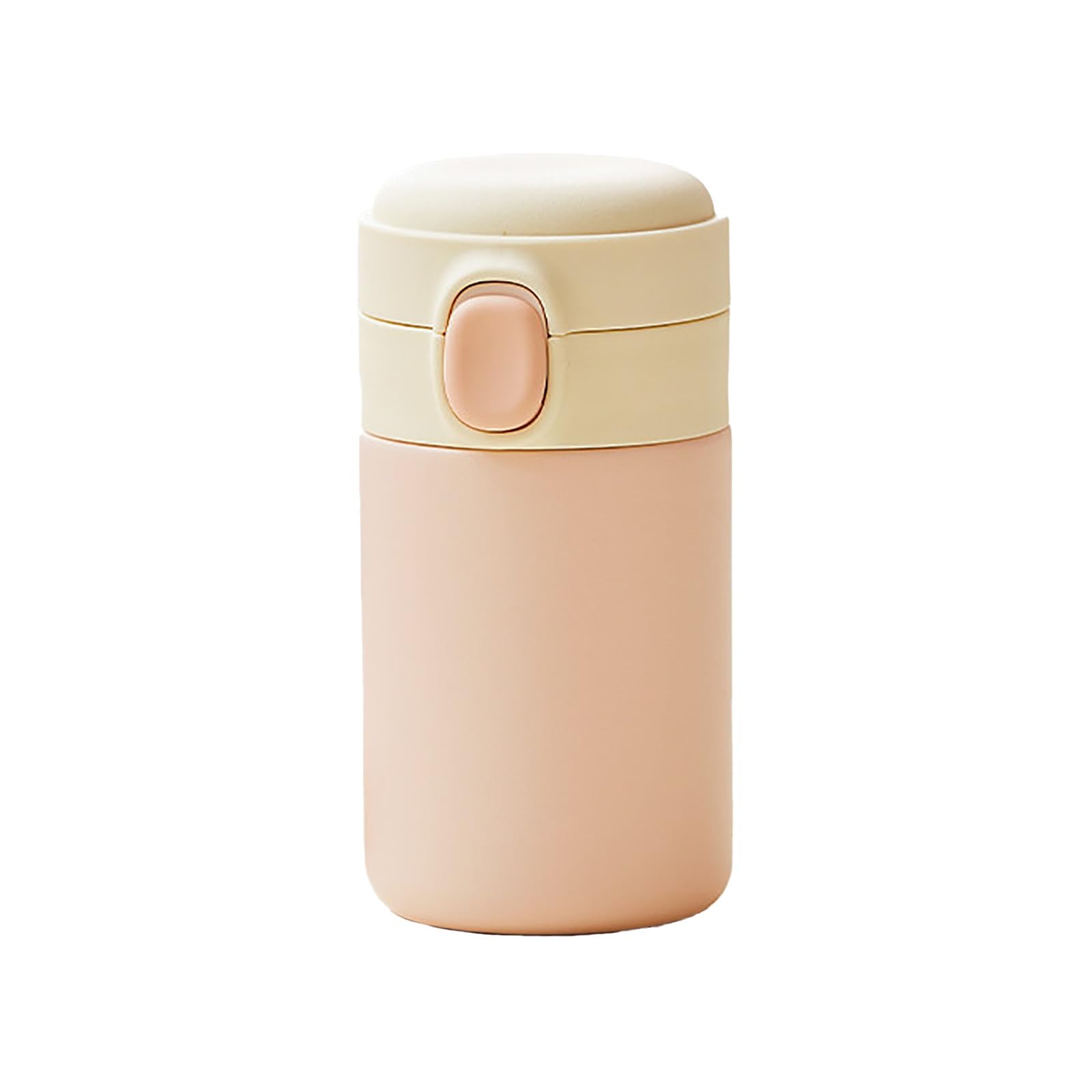 Termo Pequeño, Taza Termo Cafe, Sellada y A Prueba de Fugas, Pequeña y Portátil, Ideal para El Trabajo, La Escuela, Los Deportes y El Camping(Pink)