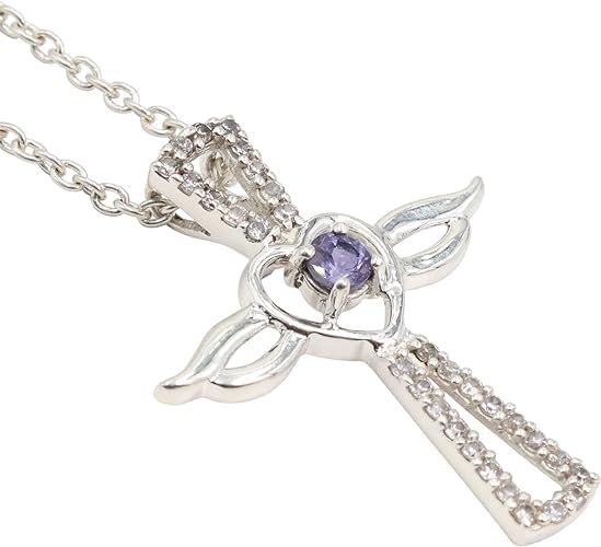 Collier croix argent pour homme et femme, le cadeau idéal en tanzanite