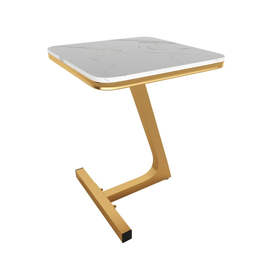 Table basse ronde en marbre stable et robuste pour petit salon