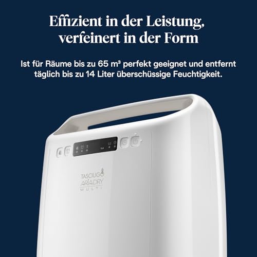 De’Longhi Tasciugo AriaDry Multi Luftentfeuchter mit 14L/Tag Feuchtigkeitsentzug