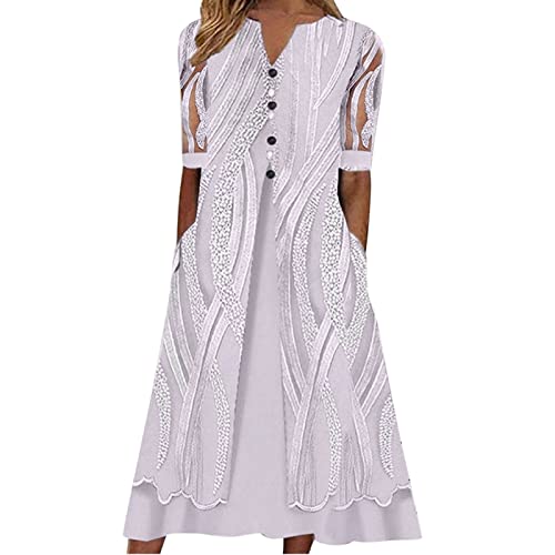Sommerkleid Damen Blusenkleid,Brautjungfernkleider Rosa,Graues Strickkleid,Wunderschöne Kleider,Lagenkleid,Jeans Latzkleid,Kleid Mit Puffärmeln...