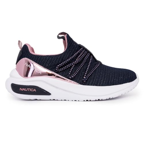 Nautica Kids Athletic Slip-On Sneakers - Comfortable Bungee Running Shoes for Boys and Girls - Stylish and Supportive Footwear for Active Kids (Big Kid/Little Kid/Toddler)2