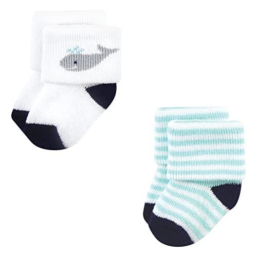Image of Hudson Baby Baby 8-pack Cotton Rich Newborn and Terry Socks