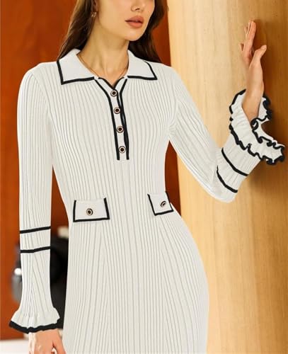 Robe crayon longue blanche pour vos soirées et journées de bureau