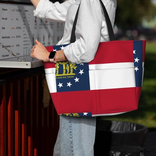 Sac à bandoulière drapeau Géorgie idéal pour vos voyages d'été et vos journées à la plage - 7