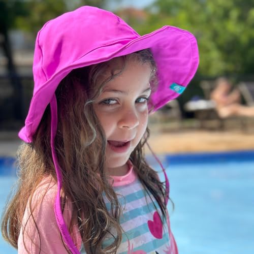 Chapéu Infantil Proteção Solar Uv50+ Com Forro Interno (Rosa, M (6 a 12 meses))