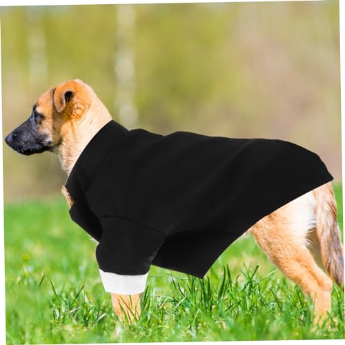 BESPORTBLE Disfraz formal para perro con pajarita, negro miniatura 4