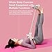 Cslica Multifunctional Pedal Puller Resistance Rope,Foot Pedal Resistance Band,Pedal Puller Resistance Rope,6-Tube Elastic Yoga Pedal Puller Resistance Band (Pink,Basic Model)