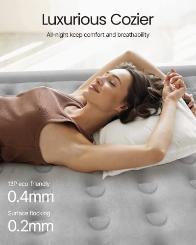 Idoo Air Mattress With Built-In Pump, Queen Inflatable Mattress For Camping & Guests, Blow Up Mattress, Quick Self-Inflating Air Bed, Colchon Inflable - Portable, Foldable & Comfortable #TOP2