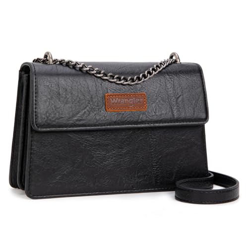 Sac à bandoulière en chaîne Wrangler, la maroquinerie vintage au design soigné
