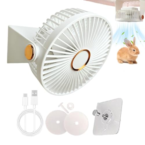 Ventilador portátil USB para animales pequeños y mascotas en jaula 2