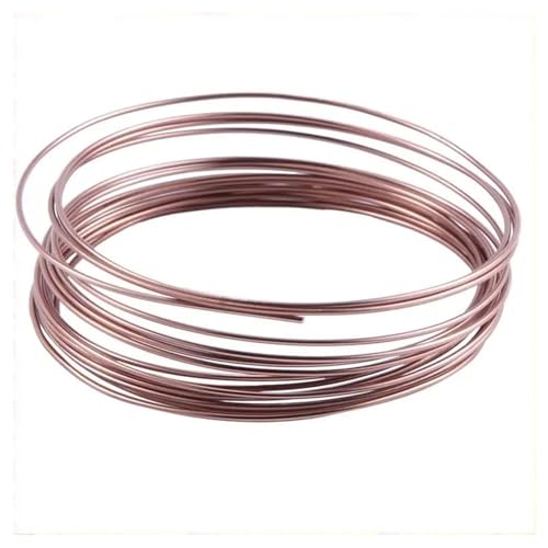 Alambre de Aluminio para Bonsái 3 rollos de alambre de entrenamiento de aluminio anodizado for bonsáis, 3 tamaños (1,0 mm, 1,5 mm, 2,0 mm), 45,7 m (marrón)
