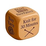 Quilter's Dice Decider - Dados de madera de 6 caras con tareas de acolchado grabadas - Herramienta de tejer para artesanos, alcantarillados, madres, amigos, familiares, abuelas entusiastas