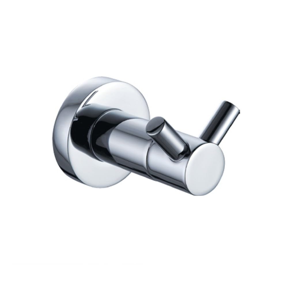 Porte-serviettes chrome brillant et accessoires chic pour salle de bain