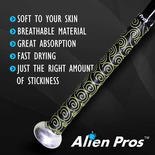 ALIEN PROS Bat Grip Tape for Baseball 0.5 MM (2 Pack, Egyptian) – Precut and Pro Quality Bat Tape – Wrap Your Bat for an Epic Home Run - Replacement for Old Baseball bat Grip by Alien Pros - Image 4