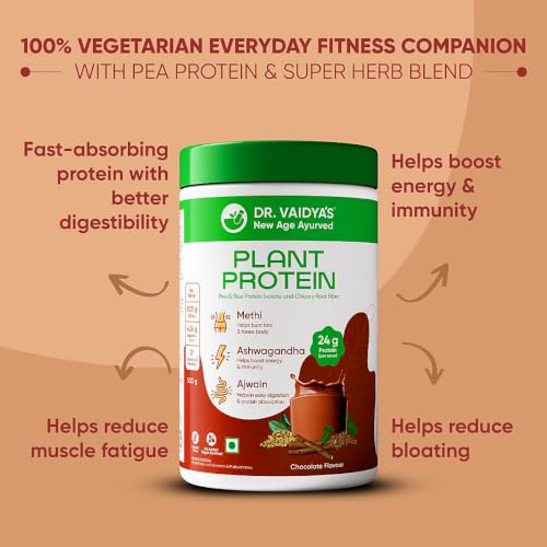 Dr. Vaidya's Store Dr. Vaidya's Plant Protein Powder, 500g 24 g - Image 3