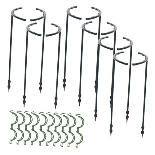 BESPORTBLE Support pour Plantes Dintérieur - 1 Jeu De Supports Grimpants Demi-Cercles pour Hortensias Et Monsteras Hauts - Installation Facile Et PVC