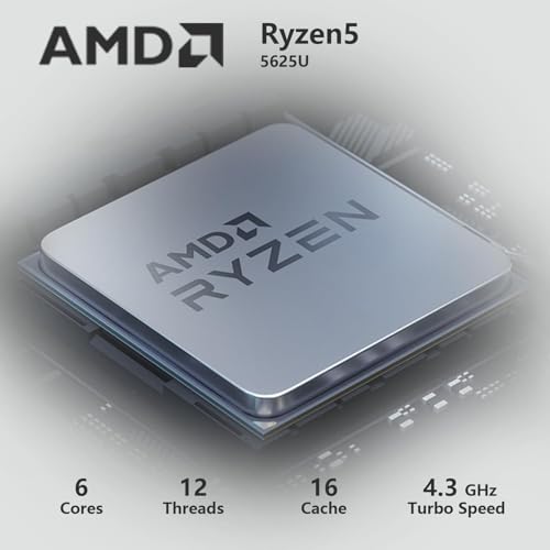 Image of Lenovo IdeaPad Slim 3 Laptop, 15.6 Inch FHD Display, AMD Ryzen 5 5625U, 16GB RAM, 512GB SSD, Backlit KB, SD Card Reader, Webcam, HDMI, Wi-Fi 6, Windows 11 Pro, with Microsoft 365 for The Web