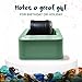 BRYTE Rock Tumbler & Tumbling Machine - Medium Mint Green, 3-Speed, Ages 8+ - Direct-Drive, 9-Day Timer & Cooling Quiet Motor - Indoor Quiet Polisher & Sea Glass Kit - Rock Tumblers for Adults & Kids