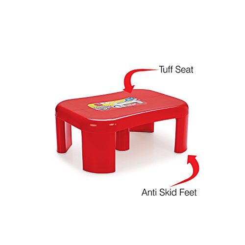 Image of Cello Endura Tuff Plastic Seat Stool, Big, Red