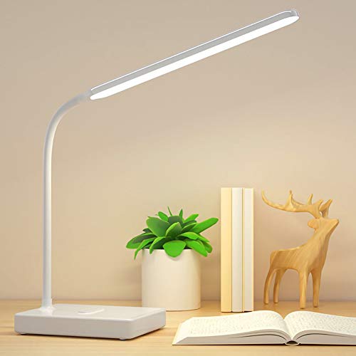 Lampe de table LED pour la lecture nocturne et le travail à la maison avec batterie USB
