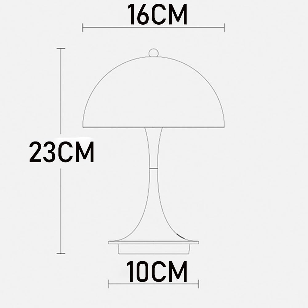 Pilz Lampe Kabellos Tischleuchte Akku Pilzlampe Rosa