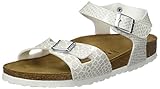 birkenstock rio kindersandalen EVA Sohle BIRKENSTOCK Mädchen Rio Eva Slingback Sandalen, Weiß (Noir Magic Snake White Noir Magic Snake White), 32 EU