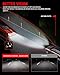 ADCARLIGHTS for 1998 1999 2000 2001 2002 Accord Headlight Assembly compatible with 98 99 00 01 02 Honda Accord 2/4Dr Clear Lens Chrome Housing Amber Reflector Headlamp Replacement Pair（W/O Bulbs）