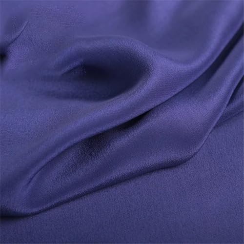 Silk Double Crepe Fabric Solid Color Soft Textile - 4