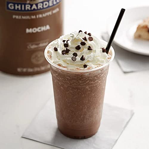Ghirardelli Mocha Premium Frappé Mix, 3.12 Lb Can With Ghirardelli Stamped Barista Spoon #TOP1