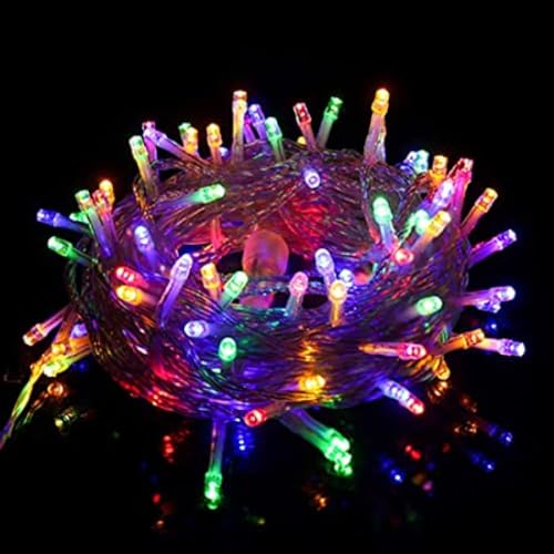 Image of URM Multicolor LED String Lights for Decoration 10M (36 LEDs) | Fairy Lights for Room, Balcony & Wall Decor | Plug in Decorative Lights for Home, Diwali, Bedroom, Party, Curtain & Aesthetic Lighting