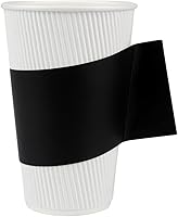 Vista 16 de Restaurantware -Solo mangas: Restpresso - Fundas para café caliente con asa, 50 fundas desechables para tazas - Las tazas se venden por separado, se