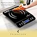 PrimaCook Hot Plate - Portable Induction Cooktop - Countertop Single Burner - Safe, Fast Heating for Gourmet Cooking - Sleek Design with Touch Controls - Energy Efficient Home Food Preparation (Black)