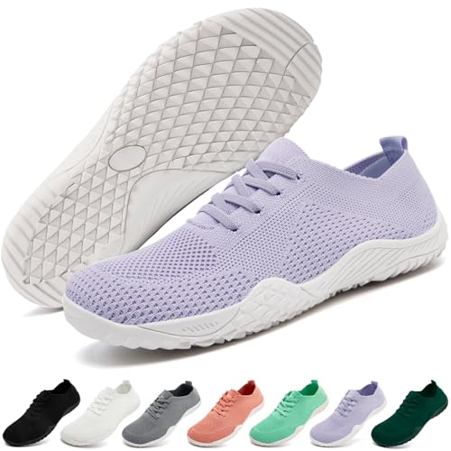 Image of Barefoot Shoes Women Tennis Gym Zero Drop Trail Minimalist Sneakers | Zero Drop 丨Minimalist丨Lightweight Material丨Breathable Mesh丨Non-Slip丨Machine Washable