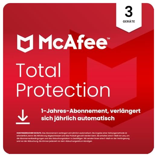 McAfee Total Protection 2023 | 3 Geräte | Virenschutz- und Internet-Sicherheitssoftware | inkl. VPN, Kennwort-Manager | 1-Jahres-Abonnement | Download-Code